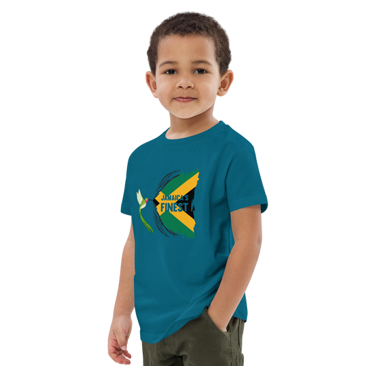 "Jamaica's finest" kinder t-shirt van biologisch katoen