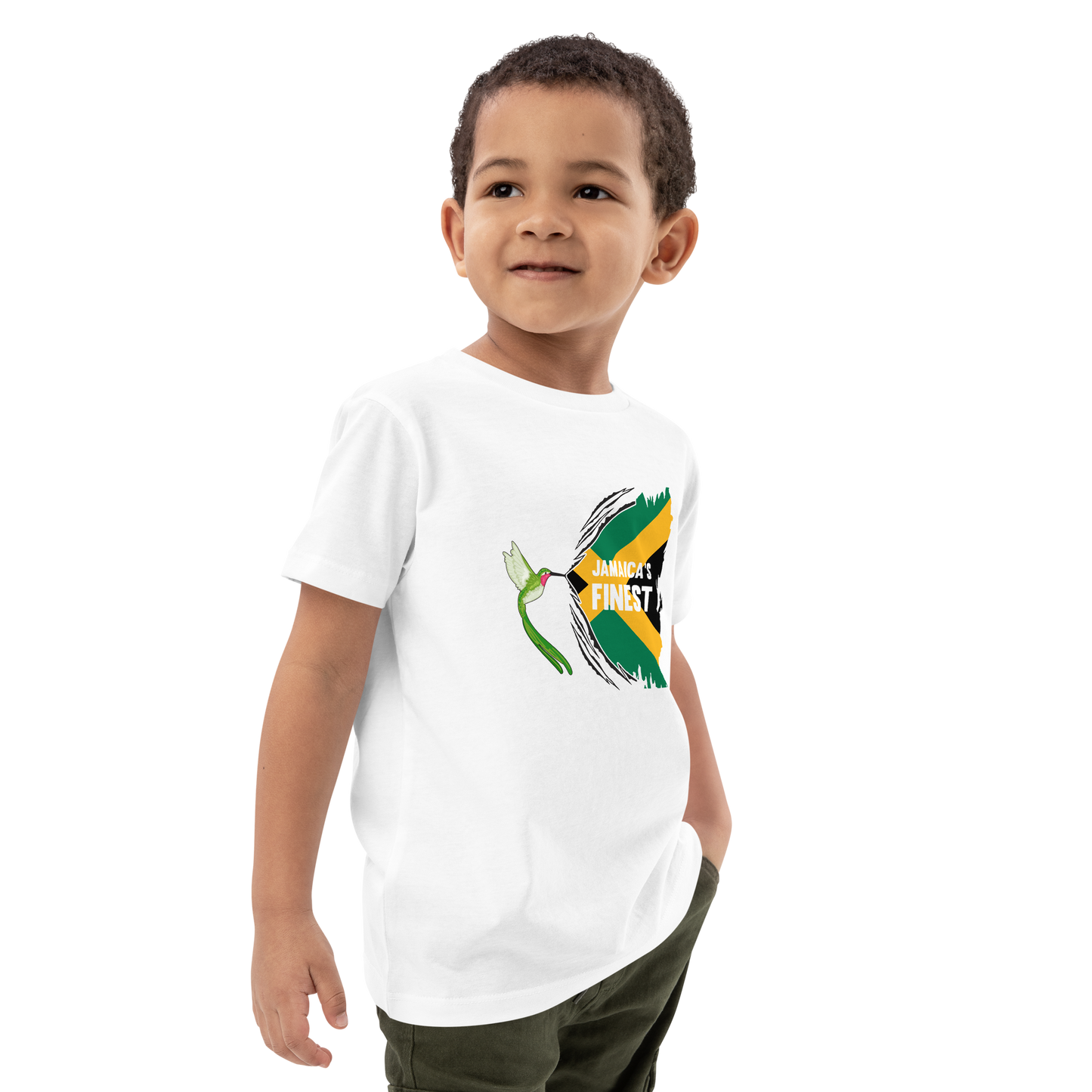 T-shirt enfant en coton bio "Le meilleur de la Jamaïque"