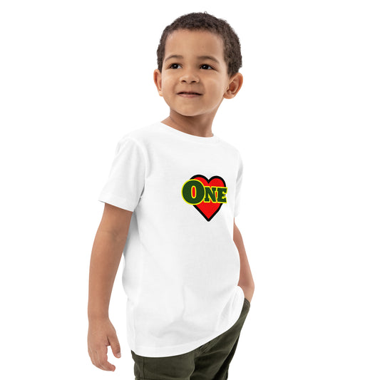 Organic cotton kids "One Love" t-shirt