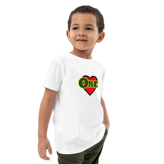 Biologisch katoenen kinder t-shirt "One Love".