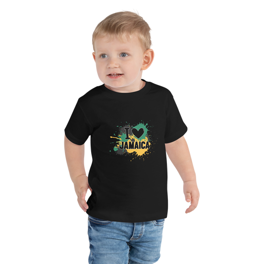 Toddler Short Sleeve "I <3 Jamaica" Tee