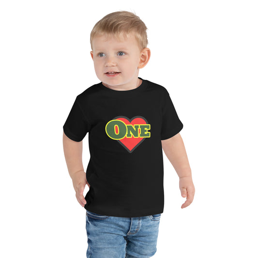 "One Love" T-shirt met korte mouwen voor peuters