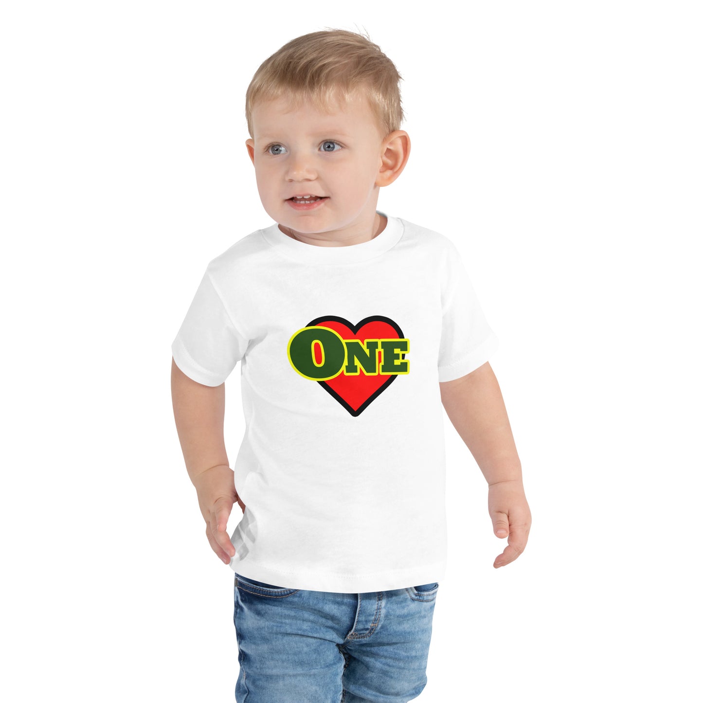 "One Love" T-shirt met korte mouwen voor peuters