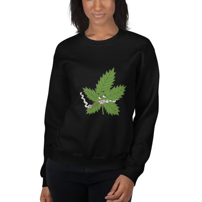 Sweat-shirt unisexe feuille de mauvaises herbes