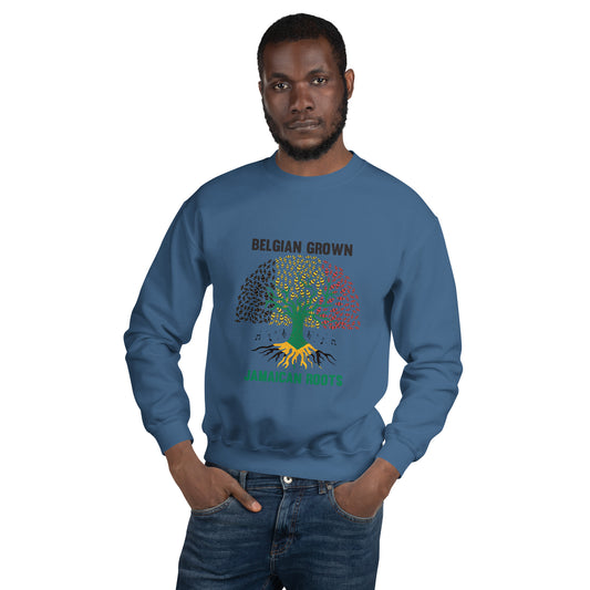 Belgisch gegroeid, Jamaicaanse Roots Unisex Sweatshirt