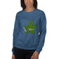 Sweat-shirt unisexe feuille de mauvaises herbes