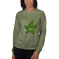 Sweat-shirt unisexe feuille de mauvaises herbes