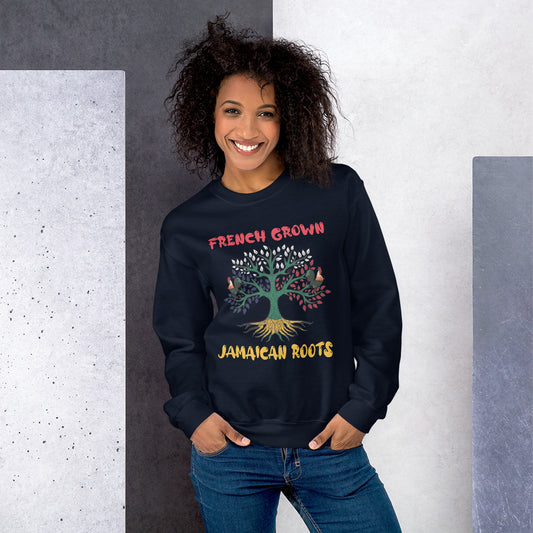 Unisex Premium "French Grown, Jamaican Roots" Sweatshirt