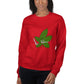 Sweat-shirt unisexe feuille de mauvaises herbes