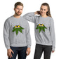 Sweat-shirt unisexe Weed Lips