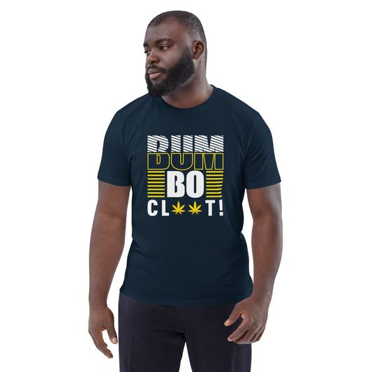 Bumboclaat Jamaicaans unisex biologisch katoenen t-shirt (geel)