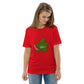 T-shirt unisexe en coton bio "feuille de weed"