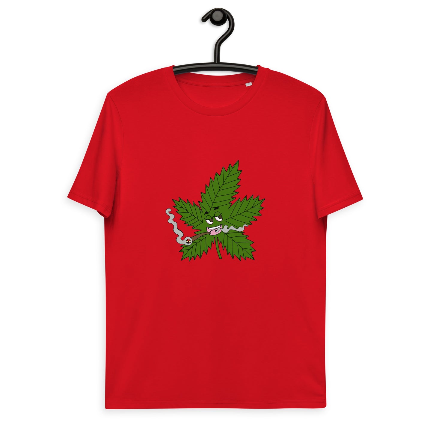 T-shirt unisexe en coton bio "feuille de weed"