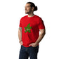 T-shirt unisexe en coton bio "feuille de weed"