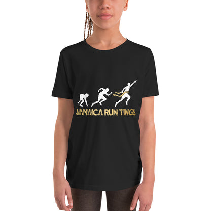 Jamaica Run Tings T-shirt met korte mouwen voor jongeren