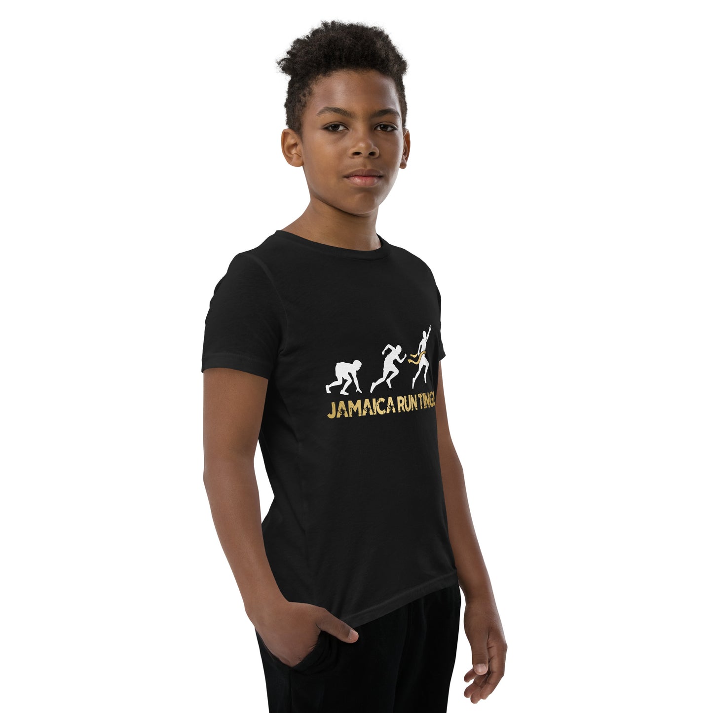 T-shirt Jamaica Run Tings à manches courtes pour jeunes