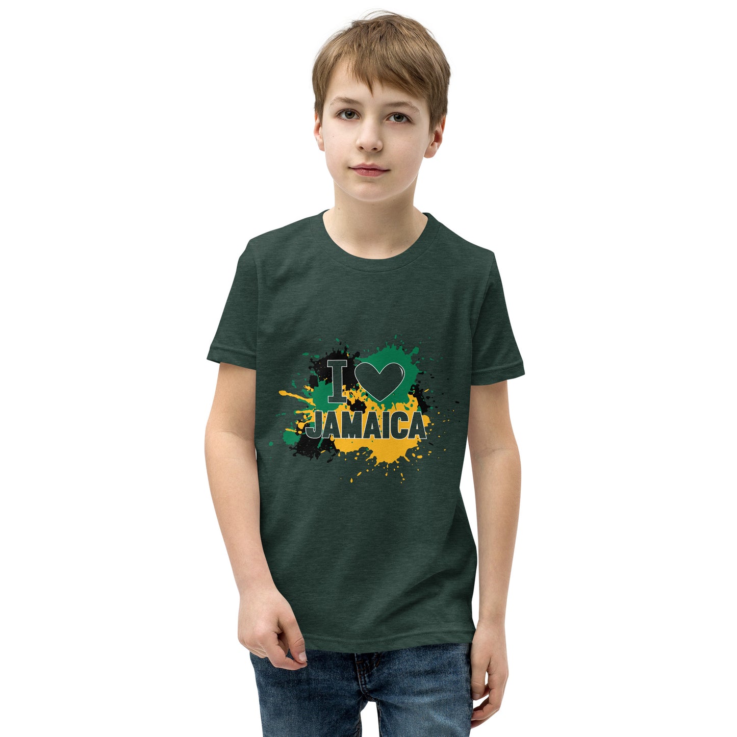 Youth Short Sleeve "I <3 Jamaica" T-Shirt