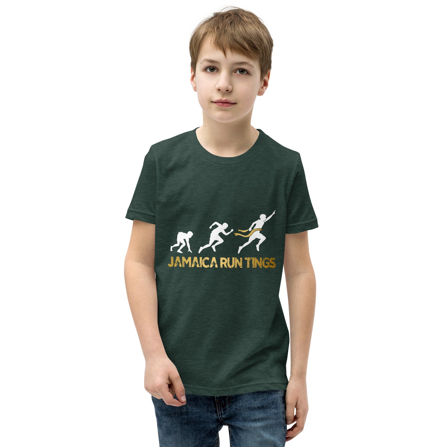 Jamaica Run Tings T-shirt met korte mouwen voor jongeren