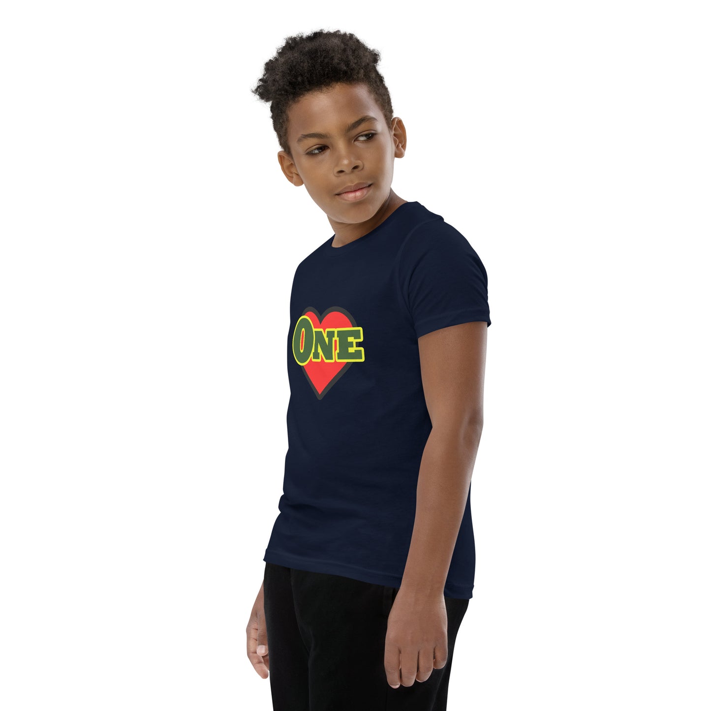 "One Love" T-shirt met korte mouwen voor jongeren