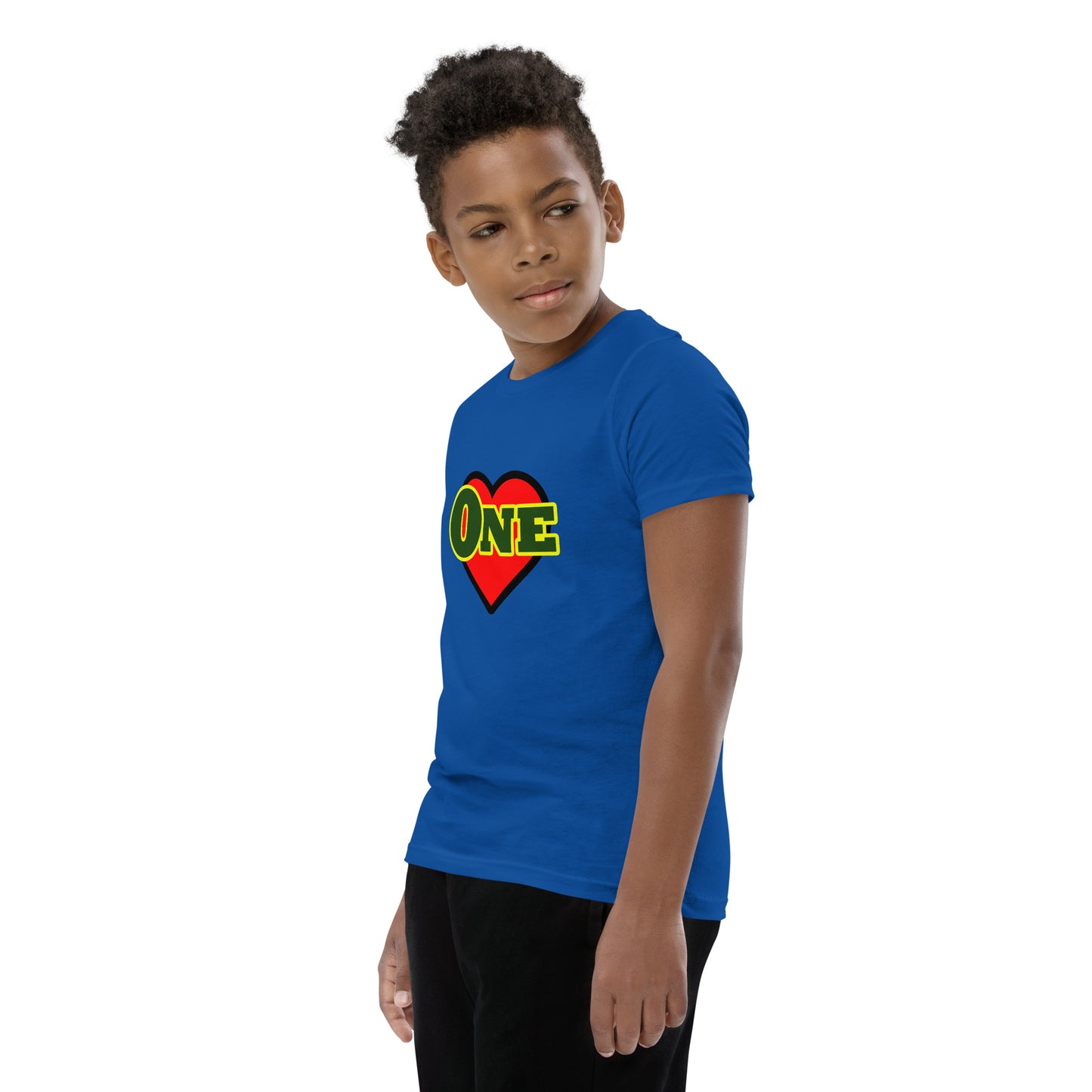 "One Love" T-shirt met korte mouwen voor jongeren